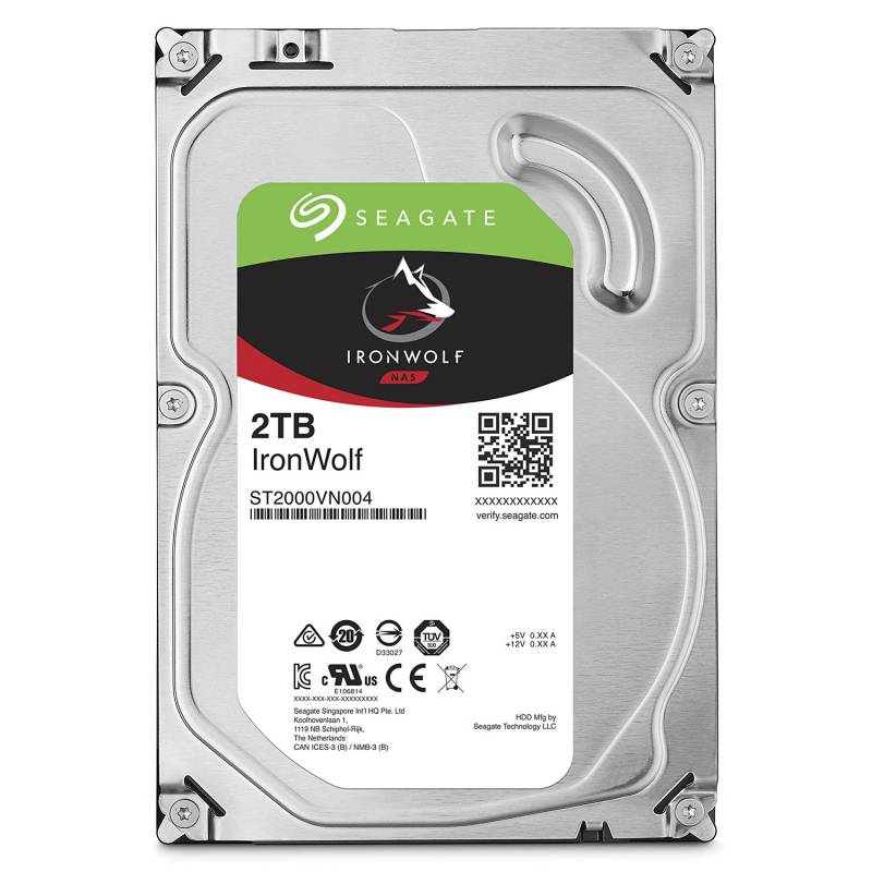 HDD 3.5" SATA-III Seagate 2TB IronWolf NAS (ST2000VN004) 5900RPM 64Mb 6Gb/s