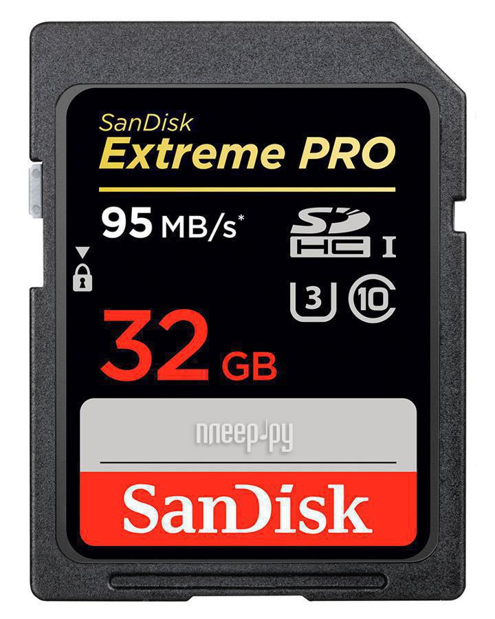 SD 32 Gb SanDisk Class 10 UHS-I Extreme Pro SDSDXXG-032G-GN4IN SecureDigital HC RTL
