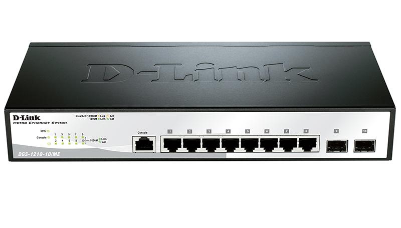 Switch Gigabit D-Link 8+2-port DGS-1210-10/ME/A1A RTL