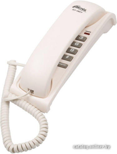 Телефон проводной RITMIX RT-007 White RTL