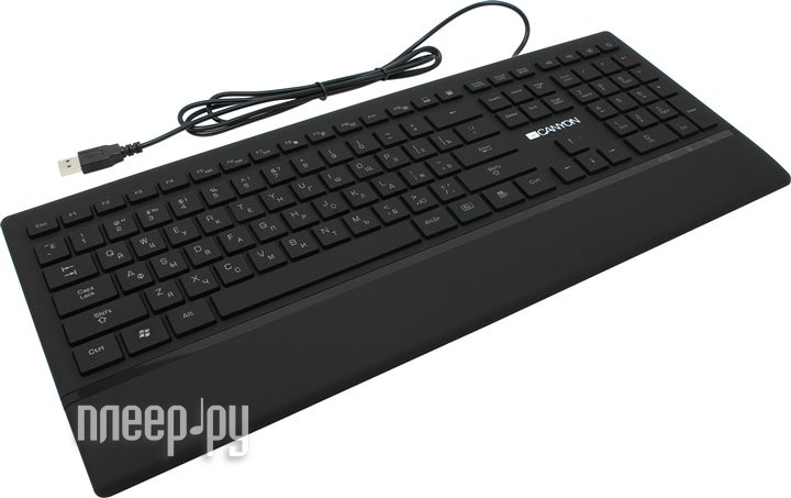 Клавиатура Canyon CNS-HKB6RU (111кл, USB 2.0, подсветка) Black
