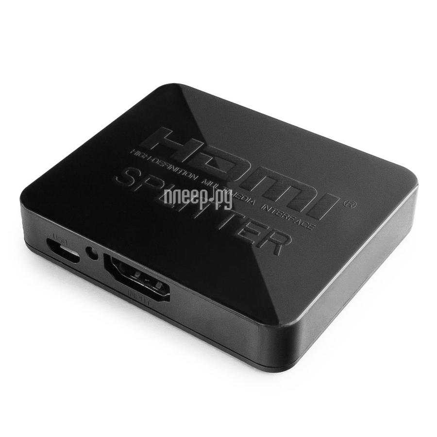 Разветвитель HDMI Gembird DSP-2PH4-03 1комп.-2монит., Full-HD, 3D, 1.4v