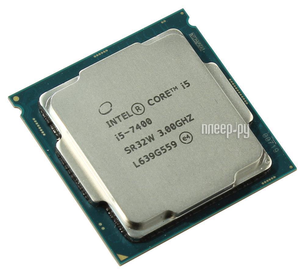 CPU Socket-1151 Intel Core i5-7400 (CM8067702867050) (3.0/3.5GHz, SVGA HD Graphics 630 1000MHz, 6Mb, 8000MHz bus, DDR3L-1600, DDR4-2400, 65W) OEM