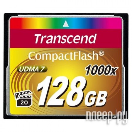 Compact Flash Card 128Gb Transcend (TS128GCF1000) 1000x  RTL