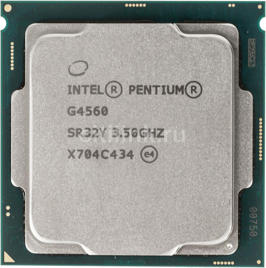 CPU Socket-1151 Intel Pentium G4560 (CM8067702867064) (3.5GHz, SVGA HD Graphics 610 1050MHz, 1+3Mb, 8000MHz bus, DDR3L-1600, DDR4-2400, 54W) OEM