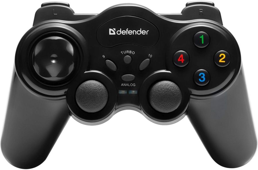 Геймпад Defender Game Master Wireless (64257), 14кн, 2мини-джойстика, беспроводной