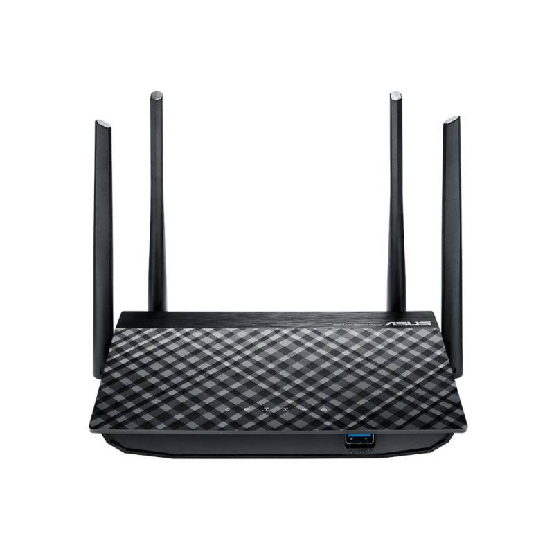 Wireless Router ASUS RT-AC58U (90IG02N0-BM3000) (WiFi 867Мбит/сек. + 4 порта LAN 1Гбит/сек. + 1 порт WAN 1Гбит/сек. + 1 порт USB3.0) RTL