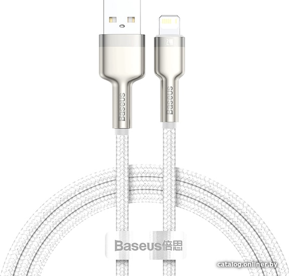 Кабель Baseus Cafule Series USB - Lightning 2.4A 2m White CALJK-B02