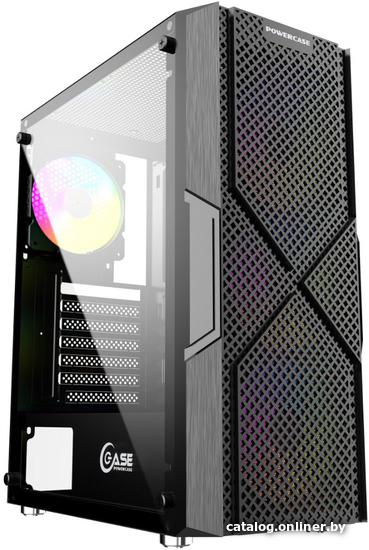 Корпус ATX Без БП Powercase Mistral T4B Black (CMITB-L4)