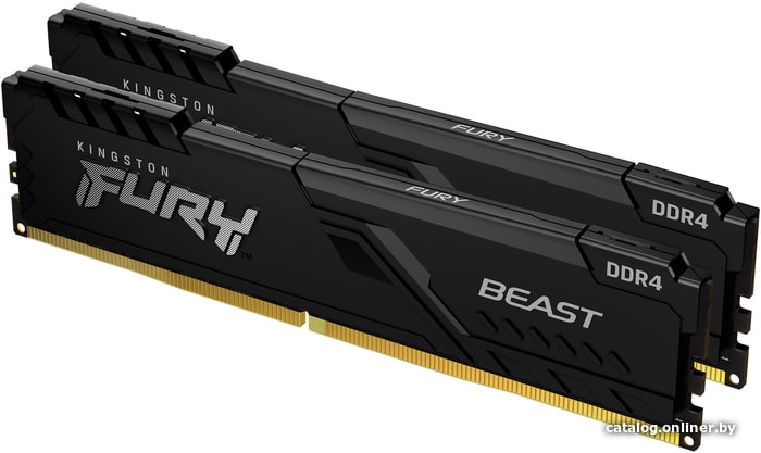 DDR4 16Gb (2x8Gb) PC-29800 3733Mhz Kingston Fury Beast Black KF437C19BBK2/16 CL19