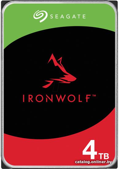 HDD 3.5" SATA-III Seagate 4TB IronWolf NAS (ST4000VN006) 5400RPM 256Mb 6Gb/s