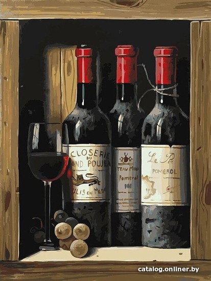 Картина по номерам Белоснежка Коллекционное вино 307-AS