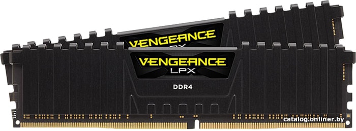 DDR4 32GB KITof2 PC4-25600 3200MHz Corsair Vengeance LPX Black (CMK32GX4M2E3200C16) 1.35V