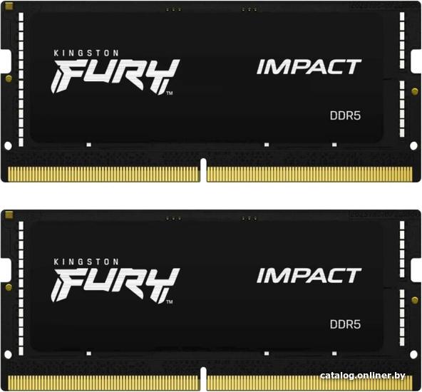 SO-DIMM DDR5 16GB (2x8Gb) PC5-38400 4800MHz Kingston FURY Impact (KF548S38IBK2-16) CL38