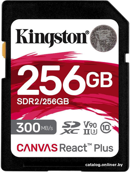 256 Gb Kingston SDXC Canvas React Plus UHS-II (SDR2/256GB)