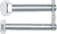 Болт М10х180 мм шестигр., цинк, кл.пр. 5.8, DIN 933 (10 шт в карт. уп.) STARFIX SMC3-17633-10