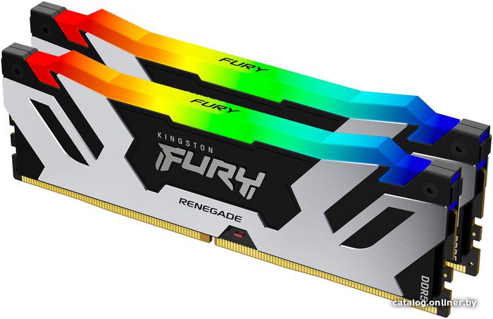DDR5 32Gb KiTof2 (2x16Gb) PC5-51200 6400MHz Kingston FURY Renegade (KF564C32RSAK2-32)