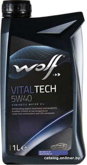 Моторное масло WOLF VitalTech 5W40 B4 Diese 26116/1 (1л)