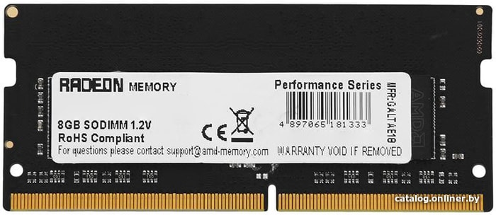 SO-DIMM DDR4 32GB (1x32Gb) PC4-25600 3200MHz AMD Radeon (R9432G3206S2S-U) 1.2V CL22