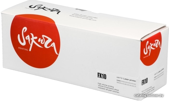 Картридж Sakura SAFX10 (FX10) для Canon i-SENSYS MF 4000/4100/4200/4300/4600, PC-D 440/450, FAX-L95/100/120/140/160, черный, 2000к