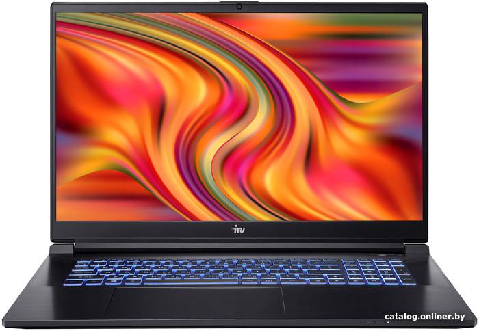 Ноутбук IRU Калибр 17ALC Core i5 12500H 16Gb SSD512Gb NVIDIA GeForce RTX 3060 6Gb 17.3" IPS FHD (1920x1080) Free DOS black WiFi BT Cam 3465mAh 1911325