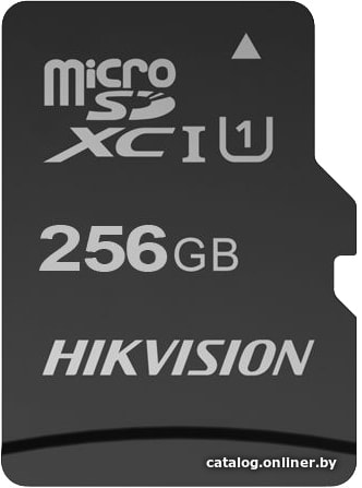 Micro SDXC 256GB Hikvision C1 UHS-I U1 Class 10 V30 92/50MB/s (HS-TF-C1(STD)/256G/ZAZ01X00/OD) RTL