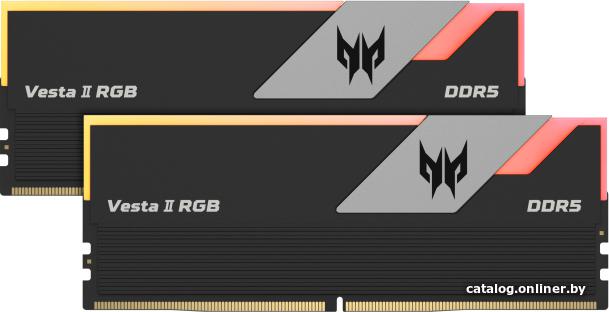 DDR5 32Gb (2x16Gb) PC5-48000 6000Mhz Acer Predator Vesta II RGB (VESTA2-32GB-6000-1R8-V1) CL30 BL.9BWWR.327