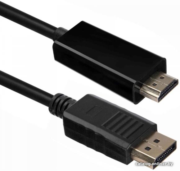 Кабель ACD DP-HDMI, Golden Plated, 20m/19m, Черный, 3м ACD-DDHM2-30B