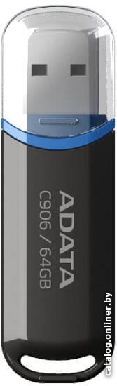64 Gb A-Data C906 Black (AC906-64G-RBK), USB 2.0