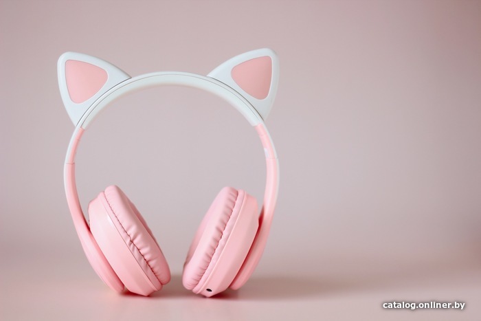 Наушники Miru W101 CAT EP-W10 розовый