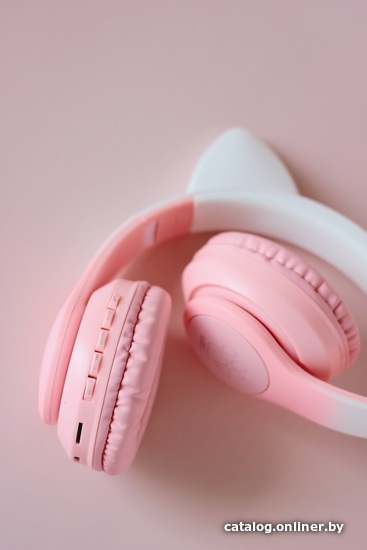 Наушники Miru W101 CAT EP-W10 розовый
