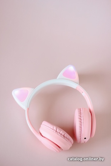 Наушники Miru W101 CAT EP-W10 розовый