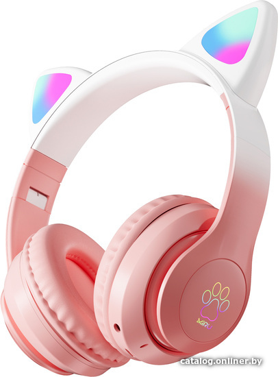 Наушники Miru W101 CAT EP-W10 розовый