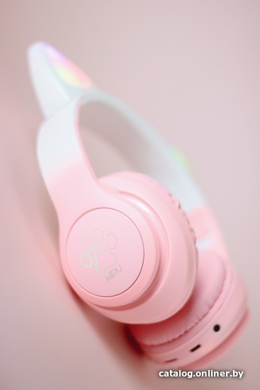 Наушники Miru W101 CAT EP-W10 розовый