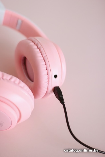 Наушники Miru W101 CAT EP-W10 розовый