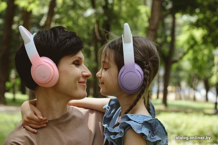 Наушники Miru W101 CAT EP-W10 розовый