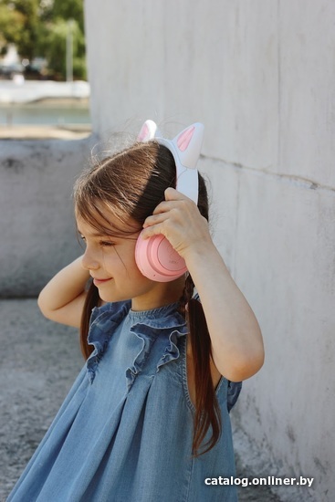 Наушники Miru W101 CAT EP-W10 розовый