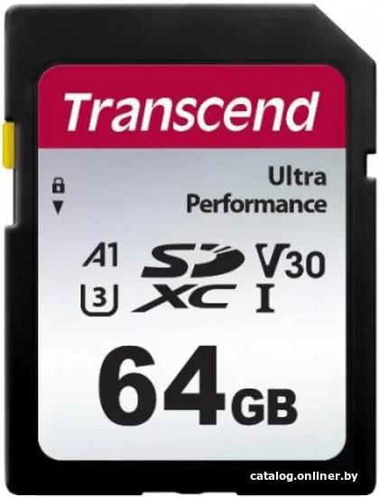 SD 64 Gb Transcend UHS-I U3 A1 V30 Ultra Performance (TS64GSDC340S)