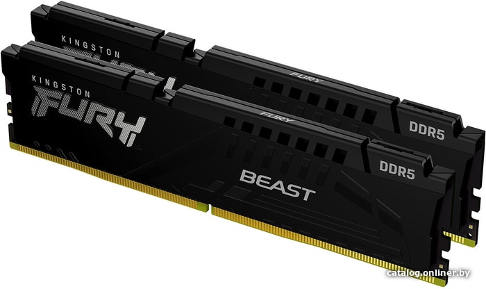DDR5 64Gb Kit (2x32Gb) PC-48000 6000MHz Kingston Fury Beast Black (KF560C36BBEK2-64) DIMM CL36