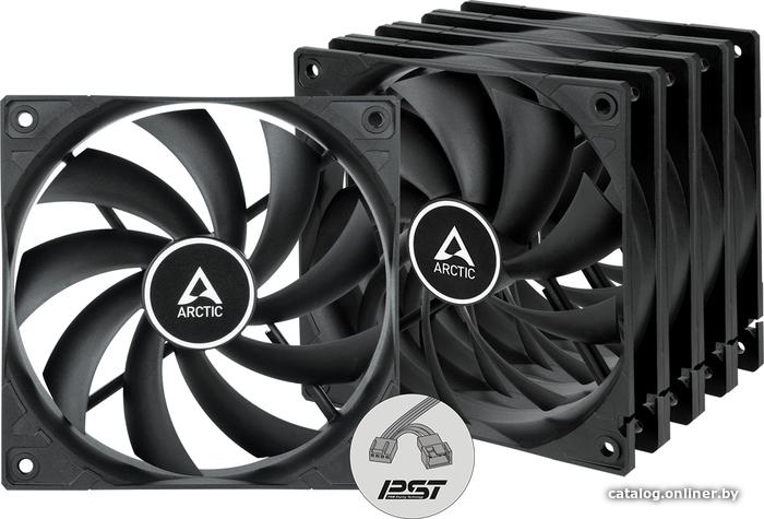 Вентилятор 120mm Arctic Cooling F12 PWM PST Value Pack Black (5pc) (ACFAN00250A)