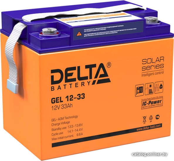 UPS Аккумулятор Delta GEL 12-33 (12V 33Ah)