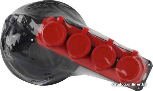 Удлинитель силовой Эра Б0057586 UK-4e-3x1 5-10m-IP44(KG) розеток 4шт 3x1.5 кв.мм 16A 10м КГ без катушки черный