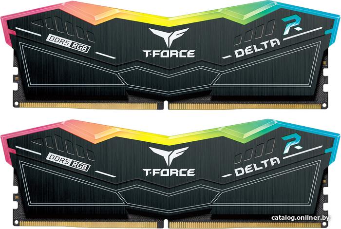 DDR5 64GB (2x32GB) 6000MHz TeamGroup T-Force Delta RGB (FF3D564G6000HC38ADC01) Black CL38 (38-38-38-78) 1.3V