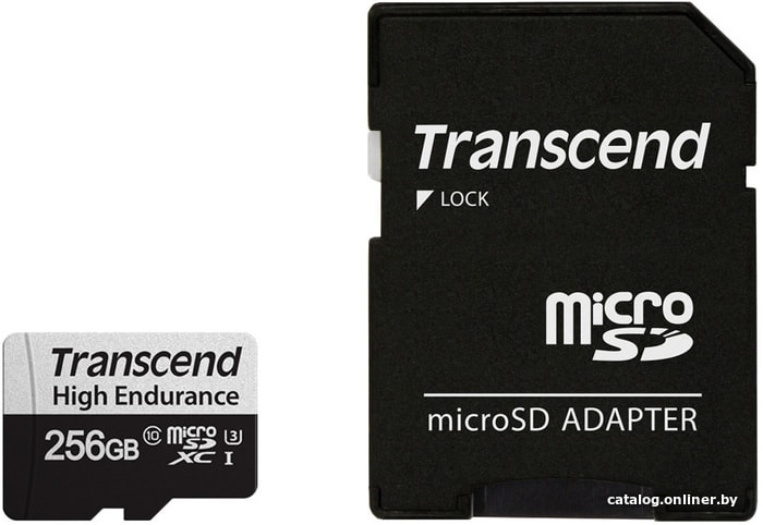 Micro SD 256 Gb Transcend Class 10 UHS-I U3 TS256GUSD350V (Adapter SD)