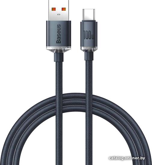 Кабель Baseus Crystal Shine Series USB - Type-C 100W 2m Black CAJY000501