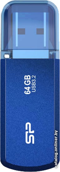64 Gb Silicon Power Helios 202 (SP064GBUF3202V1B), синий, USB3.0