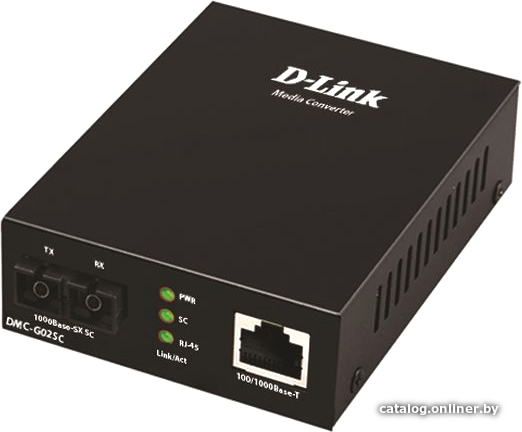 Медиаконвертер D-Link DMC-G02SC/A1A (100/1000Base-T/1000Base-SX)