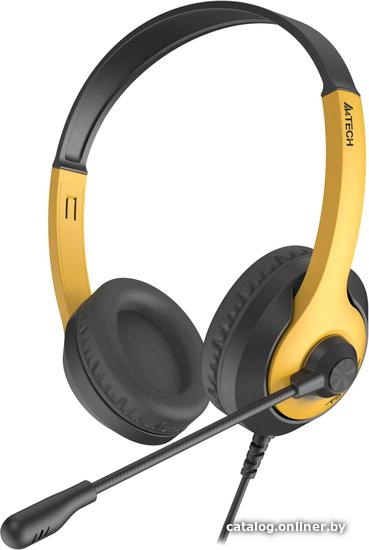 Наушники A4 Tech Fstyler FH100U Black-Yellow