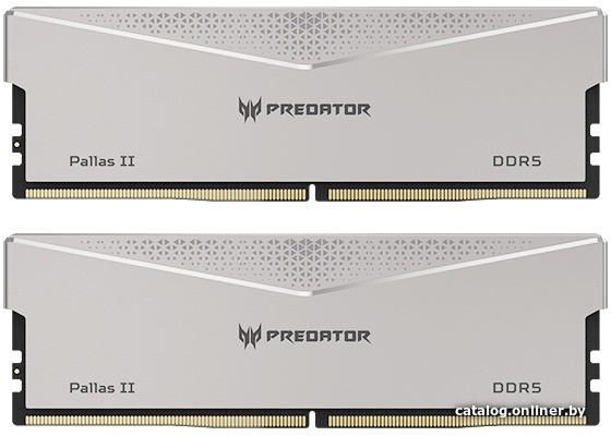 DDR5 32Gb (2x16Gb) PC5-48000 6000Mhz Acer Predator Pallas II (PALLASII-32GB-6000-1R8-2X) CL30 BL.9BWWR.350