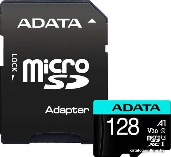 Micro SD 128 Gb A-DATA Premier Pro Class 10 UHS-I (AUSDX128GUI3V30SA2-RA1)